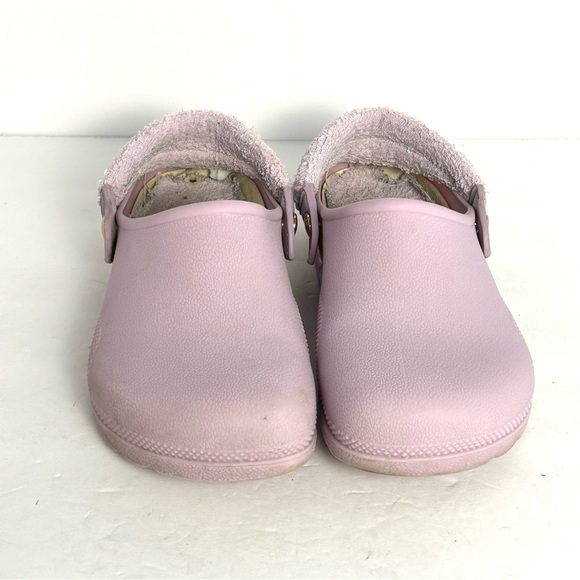 Coach Lola Clog Water Resistant Rubber Terrycloth Lined Shoes Purple Womens 10 - Picture 2 of 13